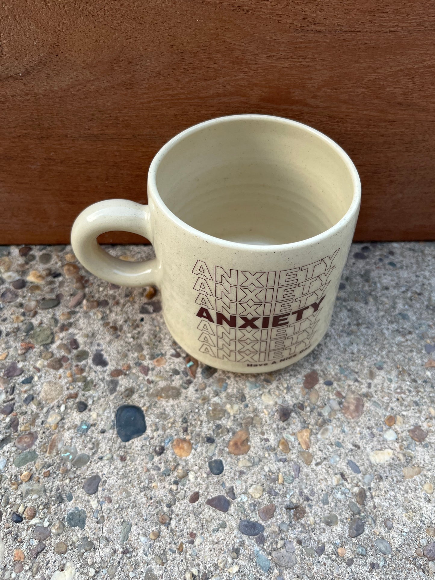 Mid-Century Mug :: Anxiety, Have a Nice Day!