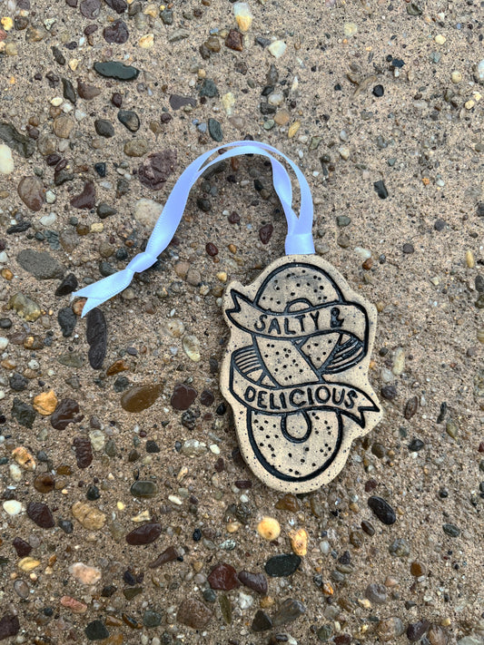 Salty & Delicious Philly Pretzel Ornament