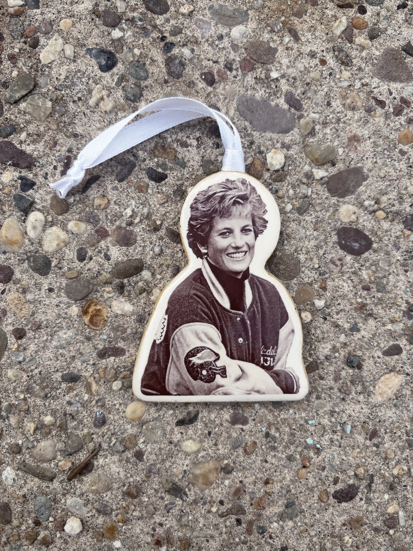 Princess Diana Philadelphia Eagles Jacket Holiday Ornament