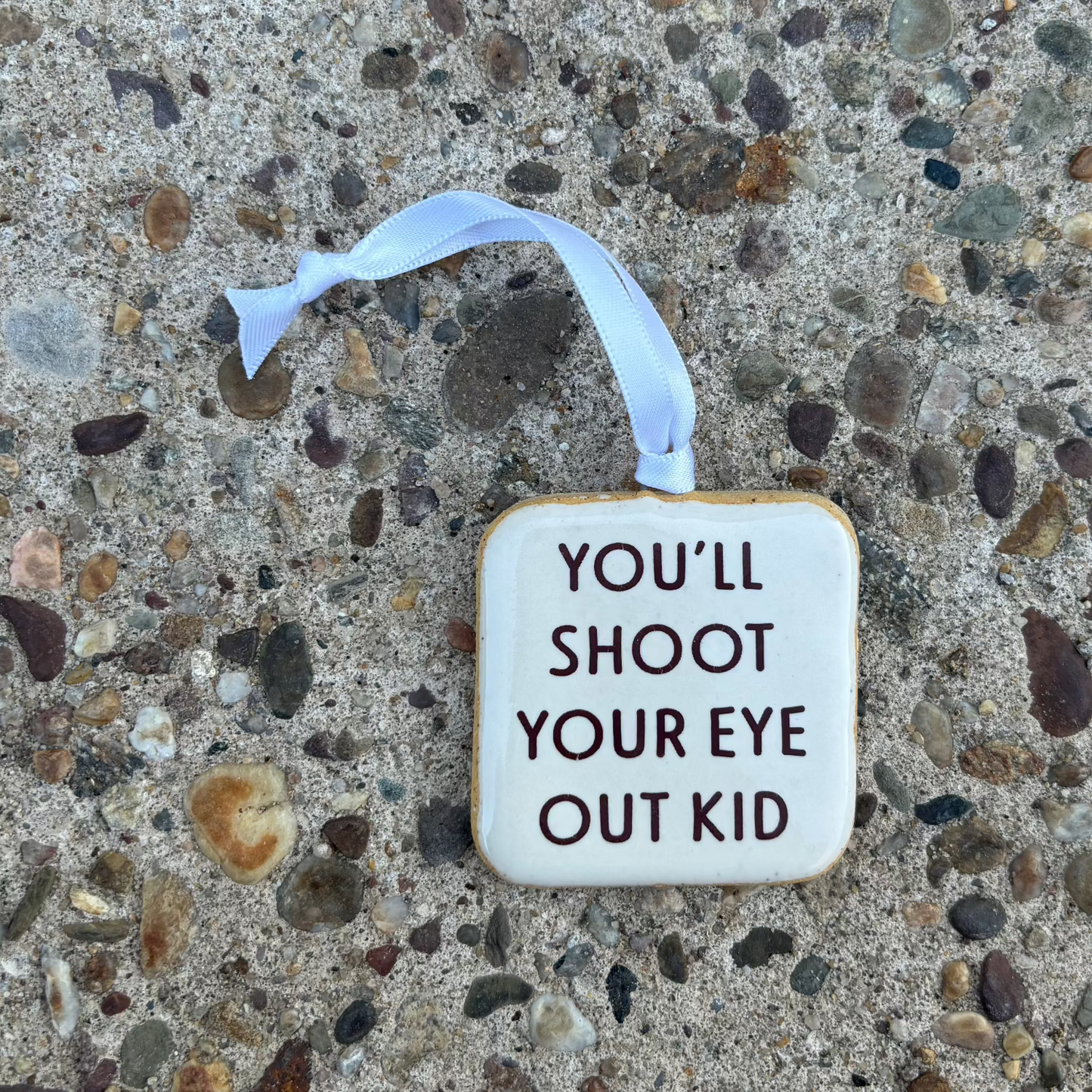 You'll Shoot Your Eye Out Kid Holiday Ornament