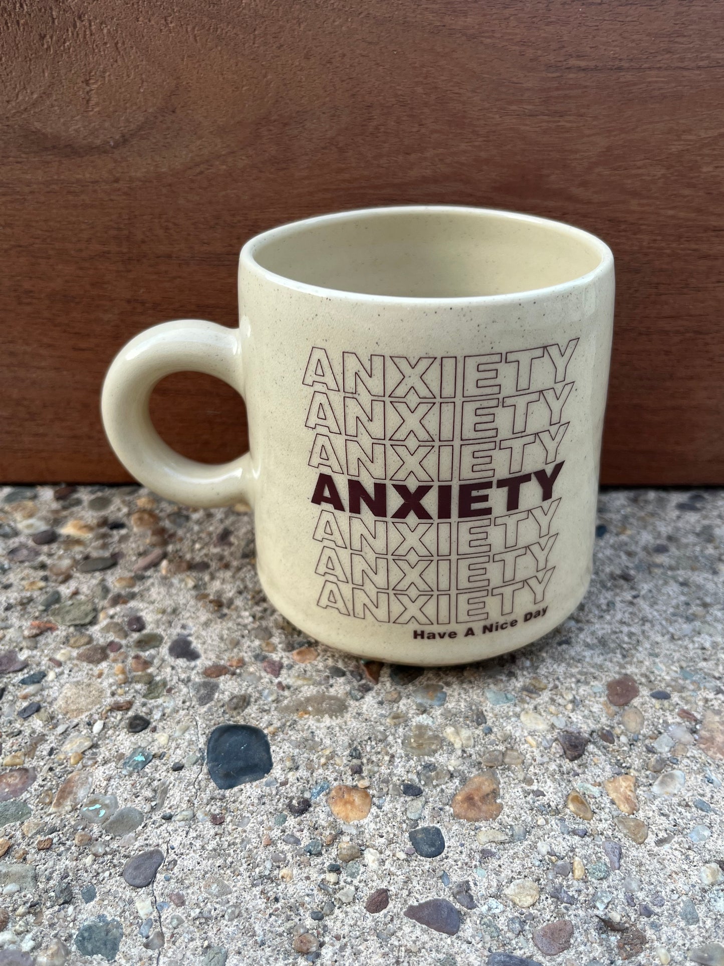 Mid-Century Mug :: Anxiety, Have a Nice Day!