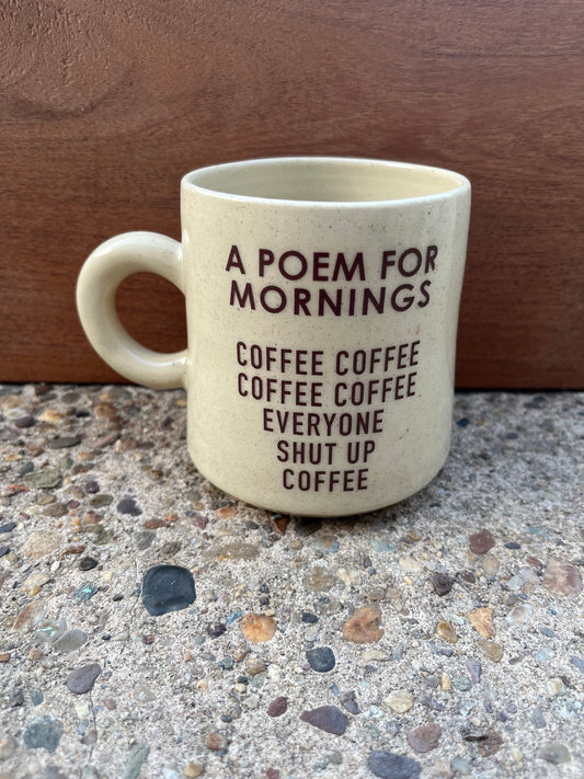 Mid-Century Mug :: Poem for Mornings